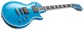 ESP Original Eclipse Custom Blue Liquid Metal  6-String Electric Guitar 2023